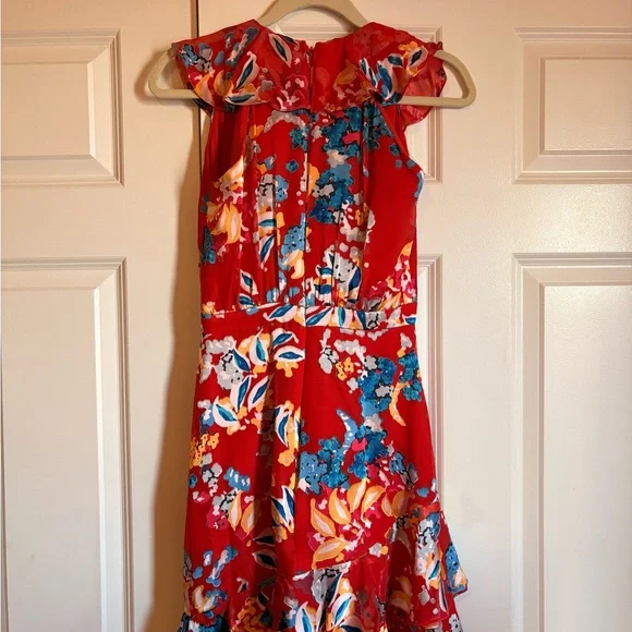 Saloni Cece red floral dress - Picture 7 of 8